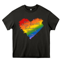 Asphalt kindness equality peace love inclusion diversity h Heavy Core Tee - MaliasSmallBusiness
