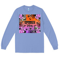 Colony Blue Spooky Vibes Long Sleeve Tee - texasbilliewilder