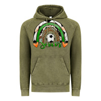 Vintage Olive Soccer Rainbow Vintage Hoodie - RanaPortraitStore