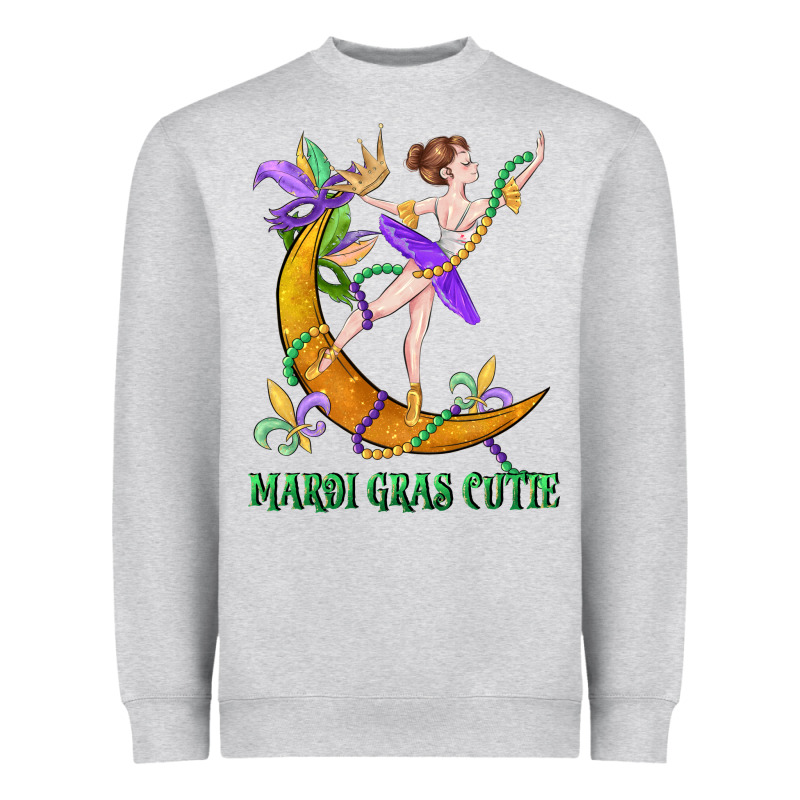 Mardi Gras Cutie Heavyweight Sweatshirt by CowGirlArtShop | Teevron