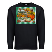 Black autumn leaves and pumpkins please mouse pad Premium Sweatshirt - BundleAndBundleShop