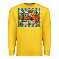 Lemon autumn leaves and pumpkins please mouse pad Premium Sweatshirt - BundleAndBundleShop