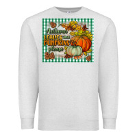 Oatmeal Heather autumn leaves and pumpkins please mouse pad Premium Sweatshirt - BundleAndBundleShop