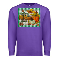 Purple autumn leaves and pumpkins please mouse pad Premium Sweatshirt - BundleAndBundleShop