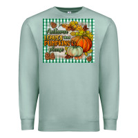 Seafoam autumn leaves and pumpkins please mouse pad Premium Sweatshirt - BundleAndBundleShop