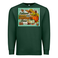 Sports Green autumn leaves and pumpkins please mouse pad Premium Sweatshirt - BundleAndBundleShop