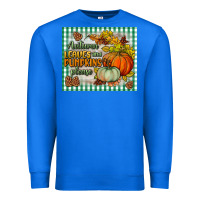 True Royal autumn leaves and pumpkins please mouse pad Premium Sweatshirt - BundleAndBundleShop