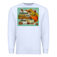 White autumn leaves and pumpkins please mouse pad Premium Sweatshirt - BundleAndBundleShop