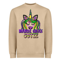 Mushroom mardi gras cutie unicorn Heavyweight Sweatshirt - CowGirlArtShop