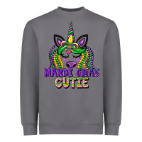 Storm mardi gras cutie unicorn Heavyweight Sweatshirt - CowGirlArtShop