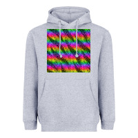 Heather Grey neon rainbow leopard zebra seamless pattern Heavyweight Hoodie - BundleAndBundleShop