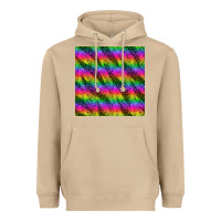 Neon Rainbow Leopard Zebra Seamless Pattern Heavyweight Hoodie | Teevron