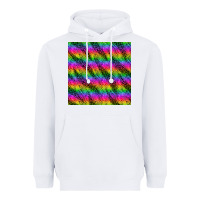 White neon rainbow leopard zebra seamless pattern Heavyweight Hoodie - BundleAndBundleShop