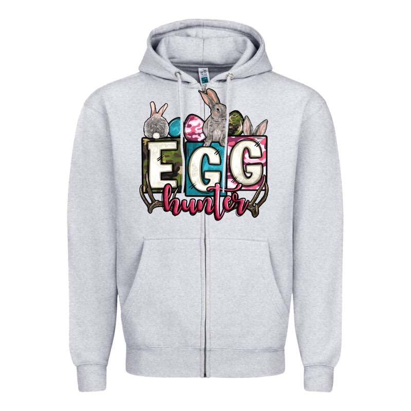 Easter Egg Hunter Zipper Hoodie by OliviaCreatesArt | Teevron