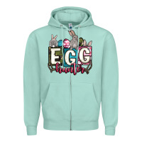 Seafoam Easter egg hunter Zipper Hoodie - OliviaCreatesArt