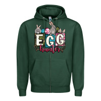 Sports Green Easter egg hunter Zipper Hoodie - OliviaCreatesArt