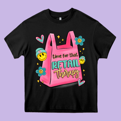 Time For That Retail Therapy Heavy Core Tee Designed By Maliassmallbusiness