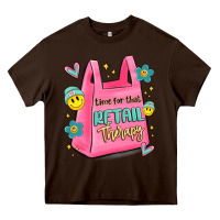 Chocolate Brown time for that retail therapy Heavy Core Tee - MaliasSmallBusiness