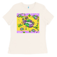 Bone mardi gras lips Ladies Tee - MaliasSmallBusiness