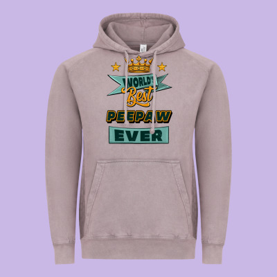World's Best Peepaw Ever Vintage Hoodie Designed By Jasminsmagicworld