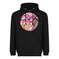 Black pink christmas pig Heavyweight Hoodie - FaDigitalArtStudio