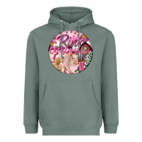 Sage pink christmas pig Heavyweight Hoodie - FaDigitalArtStudio