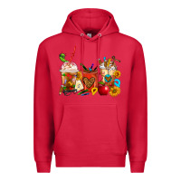 Cardinal Teacher Coffee Cups Premium Hoodie - FaDigitalArtStudio