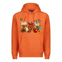 Carrot Teacher Coffee Cups Premium Hoodie - FaDigitalArtStudio