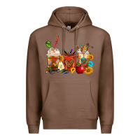 Chestnut Teacher Coffee Cups Premium Hoodie - FaDigitalArtStudio