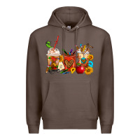 Coffee Teacher Coffee Cups Premium Hoodie - FaDigitalArtStudio