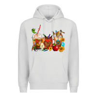 Dove Grey Teacher Coffee Cups Premium Hoodie - FaDigitalArtStudio