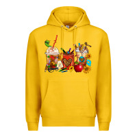 Lemon Teacher Coffee Cups Premium Hoodie - FaDigitalArtStudio