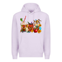 Lilac Teacher Coffee Cups Premium Hoodie - FaDigitalArtStudio