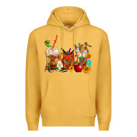 Mustard Teacher Coffee Cups Premium Hoodie - FaDigitalArtStudio