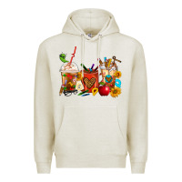 Oatmeal Heather Teacher Coffee Cups Premium Hoodie - FaDigitalArtStudio
