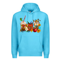 Ocean Blue Teacher Coffee Cups Premium Hoodie - FaDigitalArtStudio