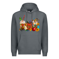 Rock Teacher Coffee Cups Premium Hoodie - FaDigitalArtStudio