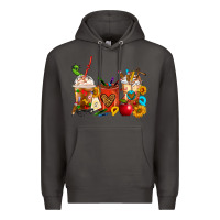 Smoke Teacher Coffee Cups Premium Hoodie - FaDigitalArtStudio