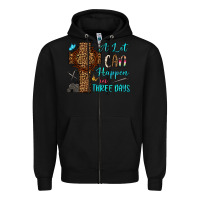 Black Easter Day A lot can happen in three days Zipper Hoodie - OliviaCreatesArt