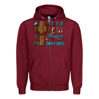 Burgundy Easter Day A lot can happen in three days Zipper Hoodie - OliviaCreatesArt