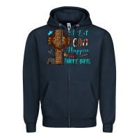 Navy Easter Day A lot can happen in three days Zipper Hoodie - OliviaCreatesArt