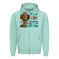 Seafoam Easter Day A lot can happen in three days Zipper Hoodie - OliviaCreatesArt