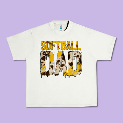 Softball Dad Urban Heavy Tee Designed By Bettercallsaul