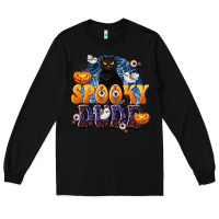 Black Spooky Dude Long Sleeve Tee - texasbilliewilder