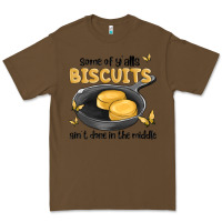 Cacao some of yalls biscuits aint done in the middle Premium Tee - MaliasSmallBusiness