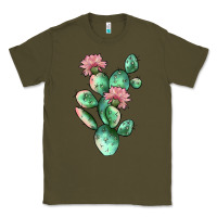 Army Green cactus 5 Classic Tee - JahusDesignShop