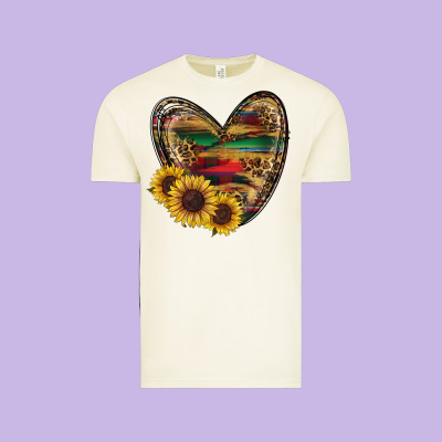 Sunflower Fall Heart Vintage Tee Designed By Ranaportraitstore