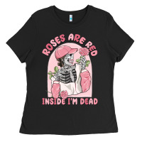 Roses Are Red Inside I'm Dead Ladies Tee | Teevron