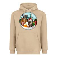 Mushroom Christmas Pig With Chicken Heavyweight Hoodie - FaDigitalArtStudio