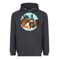 Smoke Christmas Pig With Chicken Heavyweight Hoodie - FaDigitalArtStudio